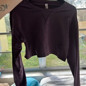 lululemon athletica Dark Purple Crop Top